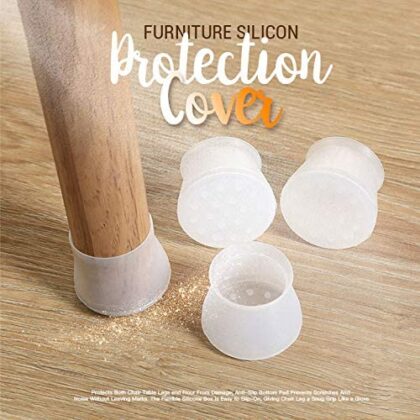 Table Chair Leg Silicone Cap Pad Furniture Non-slip Table Feet Cover Floor Protector Foot Protection Bottom Cover Pads