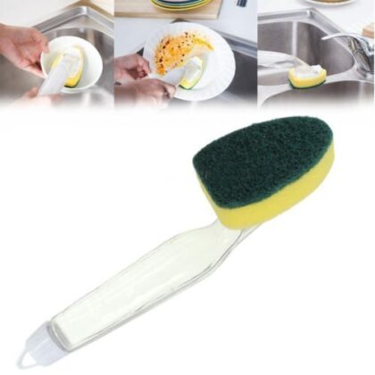 EASY CLEAN DISH WAND WITH 3 BRUSH